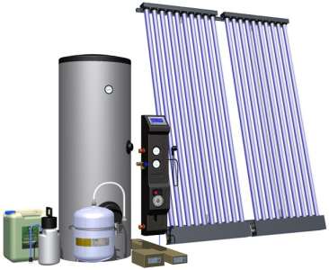 Komplet za solarno grijanje vode